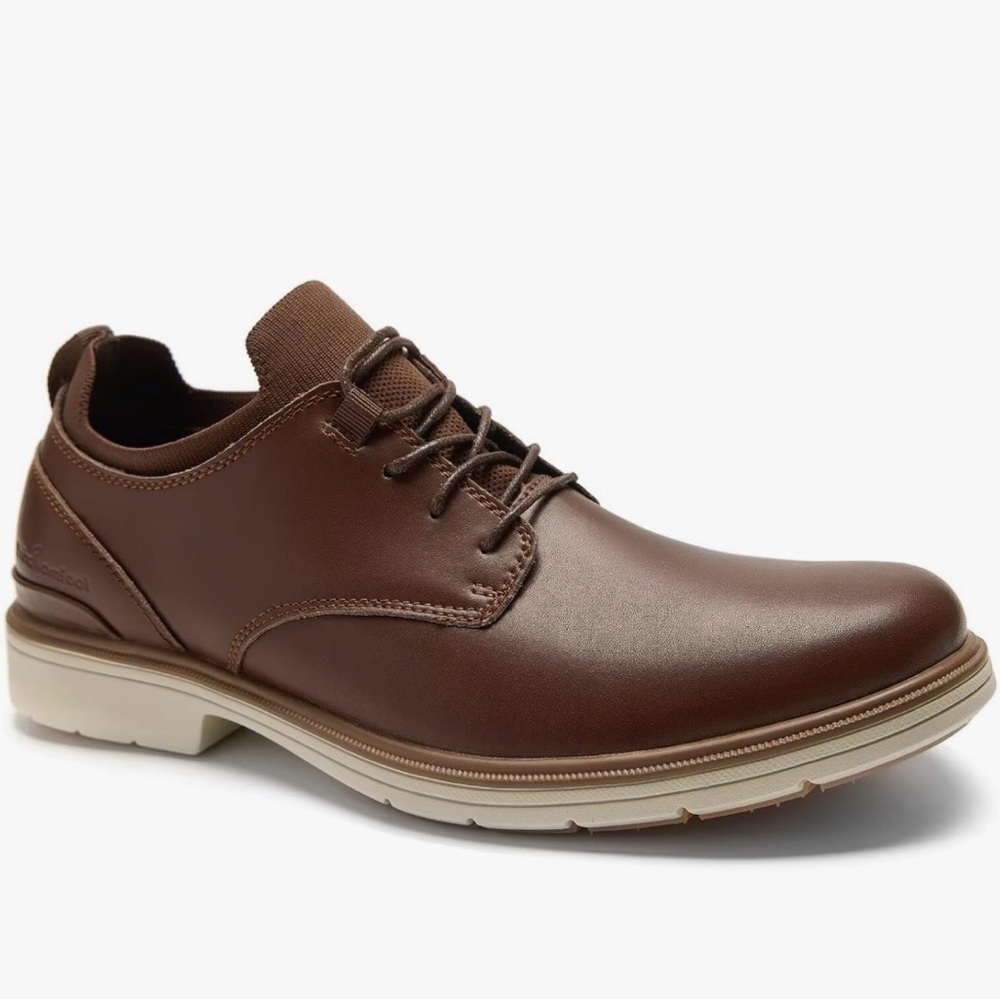 New-Orthopedic Leather Dress Shoes: Arch Support Plantar Fasciitis Walking